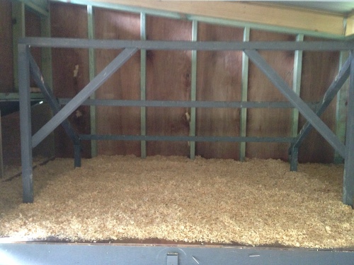 Hen House with fresh shavings.jpg